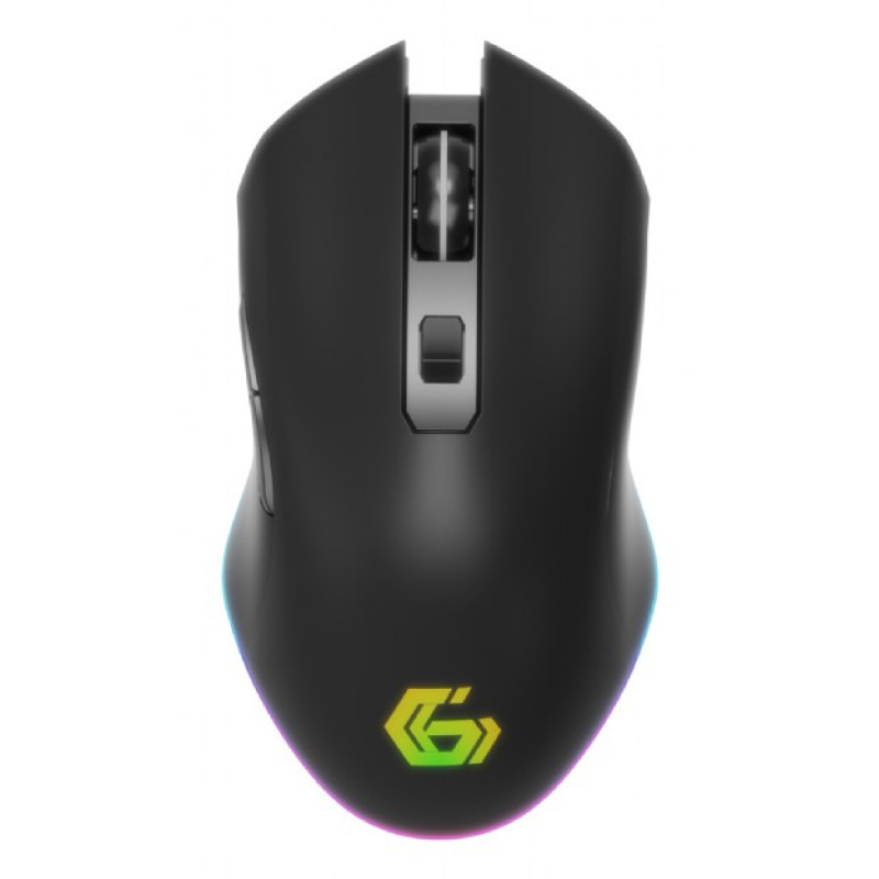Gembird MUSGW-6BL-02 GMB Gaming MUSGW-6BL-02, mano derecha, Óptico, RF inalámbrico, 3200 DPI, Negro