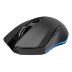 Gembird MUSGW-6BL-02 GMB Gaming MUSGW-6BL-02, mano derecha, Óptico, RF inalámbrico, 3200 DPI, Negro