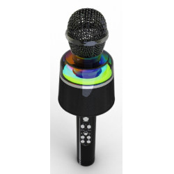 Gembird MICBT-01-BK GMB Audio MICBT-01-BK, Micrófono para karaoke, 150 - 18000 Hz, 80 dB, Inalámbrico, Bluetooth, 10 m