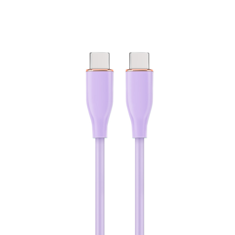 Gembird CC-USB2S-CMCM-1.5M-P CC-USB2S-CMCM-1.5M-P, 1,5 m, USB C, USB C, USB 2.0, 480 Gbit/s, Púrpura