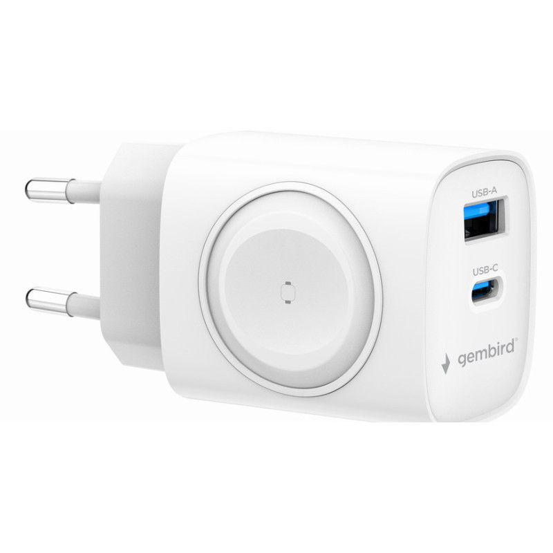 Gembird TA-UC-PDQCW20-01-W TA-UC-PDQCW20-01-W, Interior, Corriente alterna, Blanco