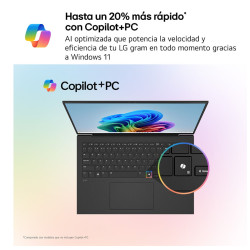 LG 16Z90TS-G.AU99B Gram Pro 16Z90TS-G.AU99B, Intel Core Ultra 9, 3,3 GHz, 40,6 cm (16"), 2560 x 1600 Pixeles, 32 GB, 1 TB 2