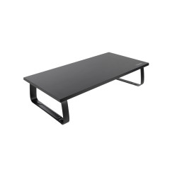 TooQ TQMR111 Soporte Elevador Multiusos para Monitor/Portátil, Negro, Soporte para ordenador portátil, Negro, MDF, Acero, 20