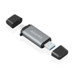 AISENS ASCR-2AC11-GR Lector De Tarjetas SD, Micro SD, MMC, Rs-MMC, MMC Micro, USB-A y USB-C, Gris, MMC, MMCmicro, MicroSD 2