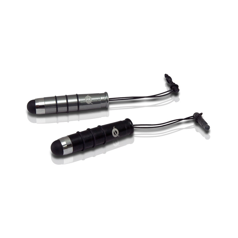 Conceptronic CSTYLUSMINI2P CSTYLUSMINI2P, Negro, Plata, Capacitiva, Universal, China, 11 g, 45 mm