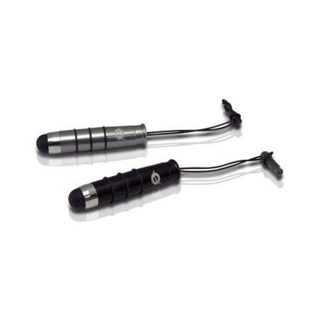 Conceptronic CSTYLUSMINI2P CSTYLUSMINI2P, Negro, Plata, Capacitiva, Universal, China, 11 g, 45 mm