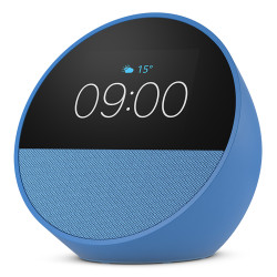 Amazon B0C2RSJHS6 Echo Spot, Amazon Alexa, Esférico, Azul, 7,19 cm (2.83"), 320 x 240 Pixeles, MediaTek