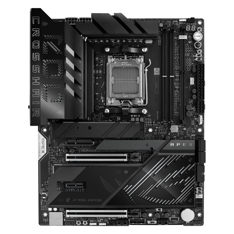 ASUS 90MB1KR0-M0EAY0 ROG CROSSHAIR X870E APEX, AMD, Zócalo AM5, AMD Ryzen 7000 Series, AMD Ryzen 8000 Series, AMD Ryzen 9000