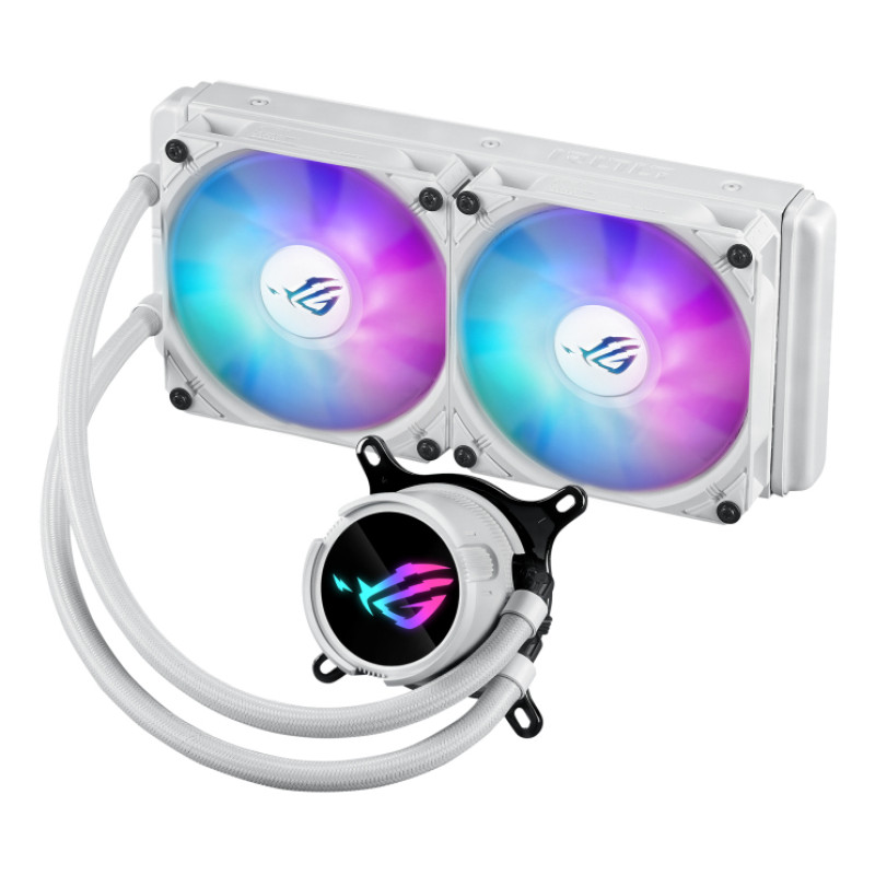 ASUS 90RC00S2-M0UAY0 ROG Strix LC III 240 ARGB White Edition, Kit de refrigeración líquida, 12 cm, Blanco