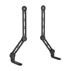 AISENS SPK03U-375 Soporte Universal Para Barra de Sonido, Negro, Montaje en pared, Acero, Negro, 15 kg, 130 mm, 493 mm 2