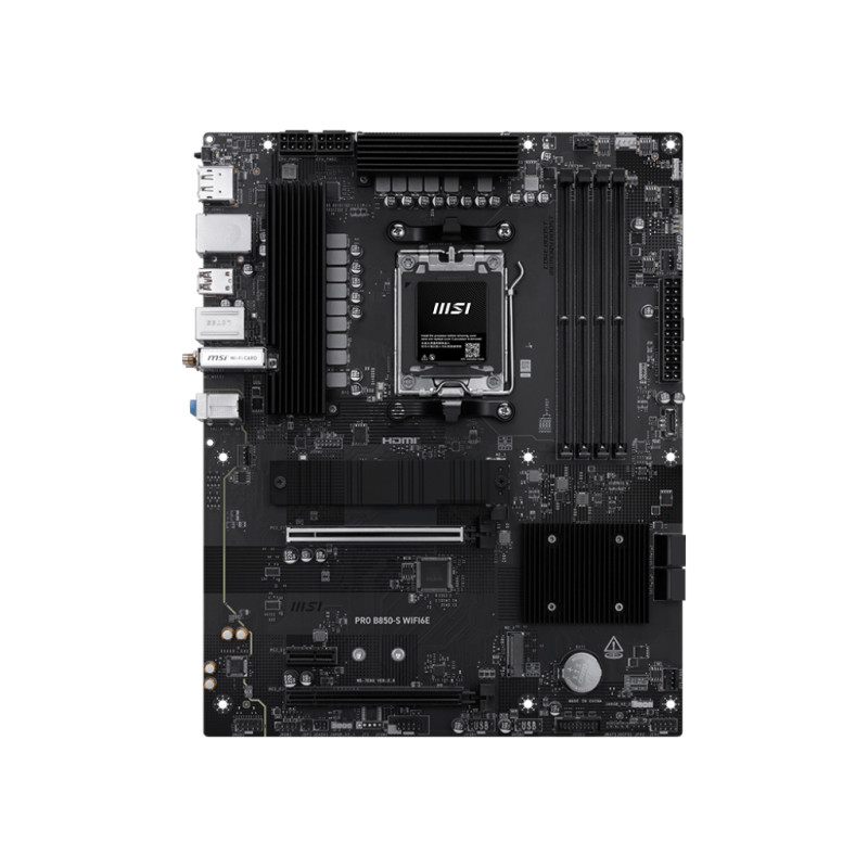 MSI PRO B850-S WIFI6E PRO B850-S WIFI6E, AMD, Zócalo AM5, AMD Ryzen 7000 Series, AMD Ryzen 8000 Series, AMD Ryzen 9000 Series,