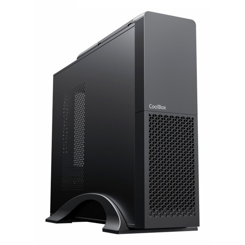 CoolBox COO-PCT313-1 CAJA MATX SLIM T313 USB-C 3.2 GEN1 FTE. BASIC 500GR-S SFX 500W, Micro Torre, PC, Negro, micro ATX, Hogar /