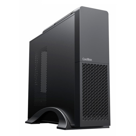 CoolBox COO-PCT313-1 CAJA MATX SLIM T313 USB-C 3.2 GEN1 FTE. BASIC 500GR-S SFX 500W, Micro Torre, PC, Negro, micro ATX, Hogar /