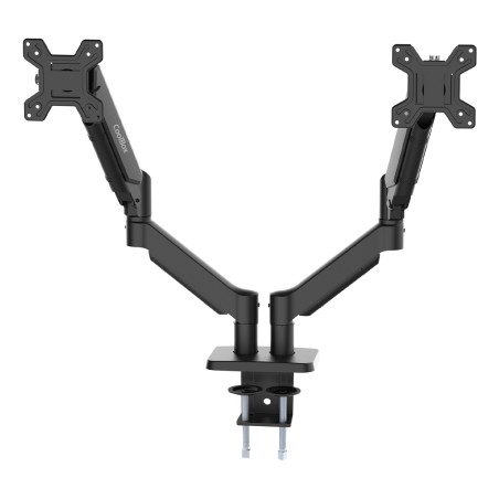 CoolBox COO-SOP-M02D Soporte de brazos neumáticos para dos monitores M02D, Abrazadera, 16 kg, 81,3 cm (32"), 100 x 100 mm,