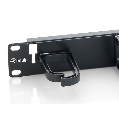 Equip 327311 327311, Panel de gestión de cables, Plástico, Acero, Negro, 370 g