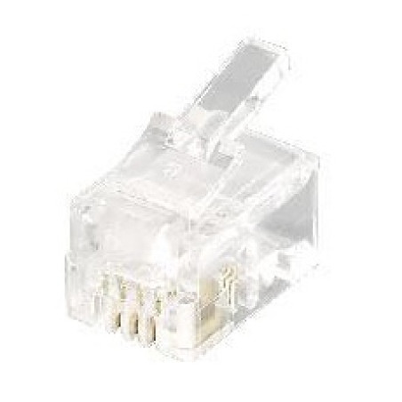 Equip 121111 121111, RJ-11 (4P4C), Transparente, 0,5 g, 7,62 mm, 12,3 mm, 7,2 mm