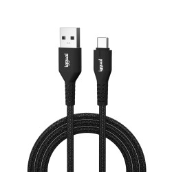 iggual IGG320006 Cable USB-A a tipo C 3A 180 cm trenzado, 1,8 m, USB A, USB C, USB 2.0, 480 Gbit/s, Negro 2