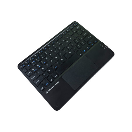 Conceptronic TOBIN01BUS TOBIN01BUS, Tenkeyless (sin zona numérica) (80 - 87%), Inalámbrico, Bluetooth, QWERTY, Negro