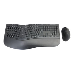 Conceptronic ORAZIO02DE ORAZIO02DE, Completo (100%), Inalámbrico, RF inalámbrico, QWERTZ, Negro, Ratón incluido