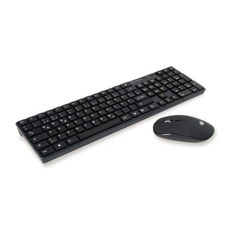 Conceptronic ORAZIO01DE ORAZIO01DE, Completo (100%), Inalámbrico, RF inalámbrico, QWERTZ, Negro, Ratón incluido