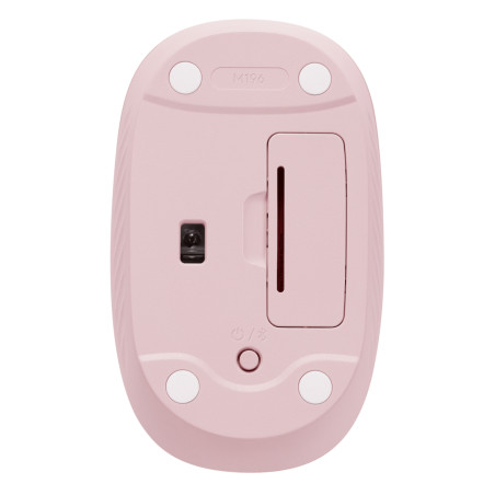Logitech 910-007461 M196, Ambidextro, IR LED, Bluetooth, 1000 DPI, Rosa