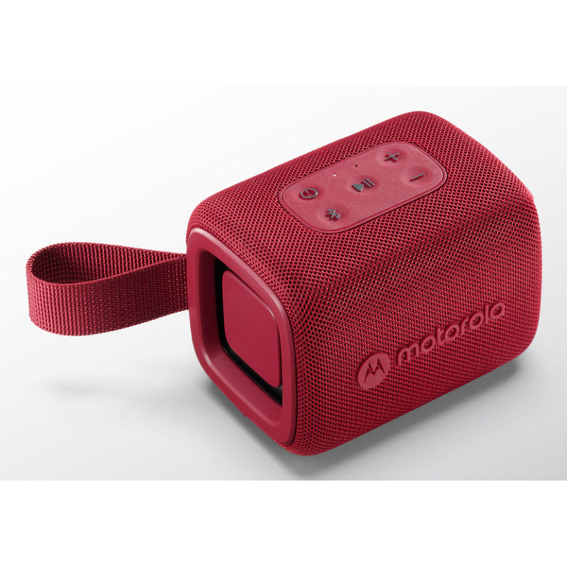 Motorola 253ROKR300RED ROKR 300, 7 W, Inalámbrico, 10 m, Altavoz monofónico portátil, Rojo, Botones