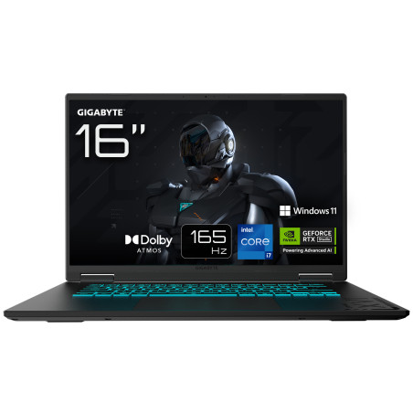 GIGABYTE GAMING A16 CWHI3ES864SH GAMING A16 CWH Portátil Gaming - 16,0“, 165Hz WUXGA, Intel Core i7-13620H, NVIDIA RTX 5070,