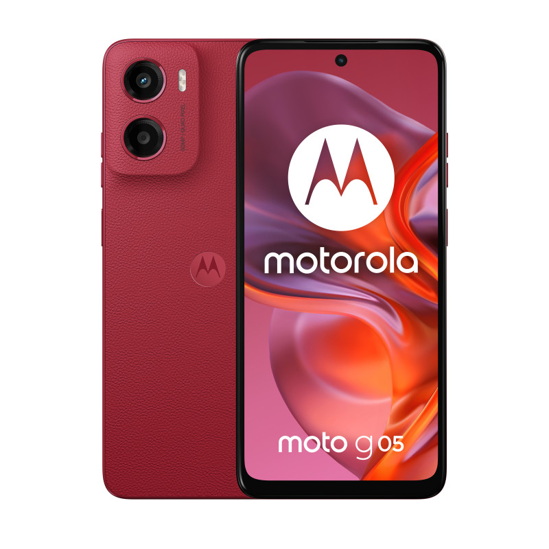 Motorola PB6L0011IT moto g05, 16,9 cm (6.67"), 4 GB, 256 GB, 50 MP, Android 15, Rojo
