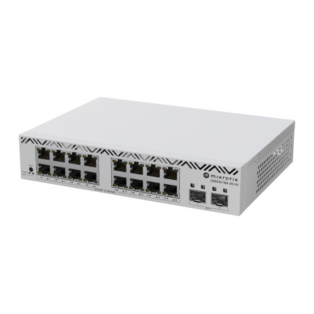 Mikrotik CSS318-16G-2S+IN CSS318-16G-2S+IN, Gestionado, Gigabit Ethernet (10/100/1000), Montaje en rack