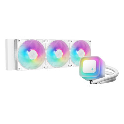 DeepCool R-LE360-WHAMMN-G-2 LE360 WH V2, Sistema de refrigeración líquida todo en uno, 12 cm, Blanco