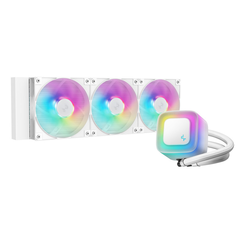 DeepCool R-LE360-WHAMMN-G-2 LE360 WH V2, Sistema de refrigeración líquida todo en uno, 12 cm, Blanco