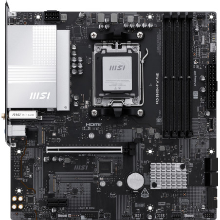 MSI PRO B840M-P WIFI6E PRO B840M-P WIFI6E, AMD, Zócalo AM5, AMD Ryzen 7000 Series, AMD Ryzen 8000 Series, AMD Ryzen 9000