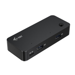 i-tec CAKVMHUB2A2C Universal KVM HUB 2x USB-C + 2x USB-A 3.0, USB Tipo C, USB 3.2 Gen 1 (3.1 Gen 1) Type-A, USB 3.2 Gen 1 (3.1
