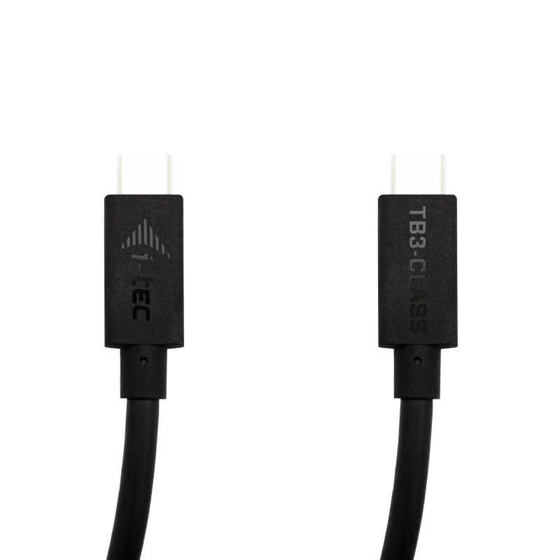 i-tec TB3CBL150CM Thunderbolt 3 – Class Cable, 40 Gbps, 100W Power Delivery, USB-C Compatible, 150cm, Masculino, Masculino,