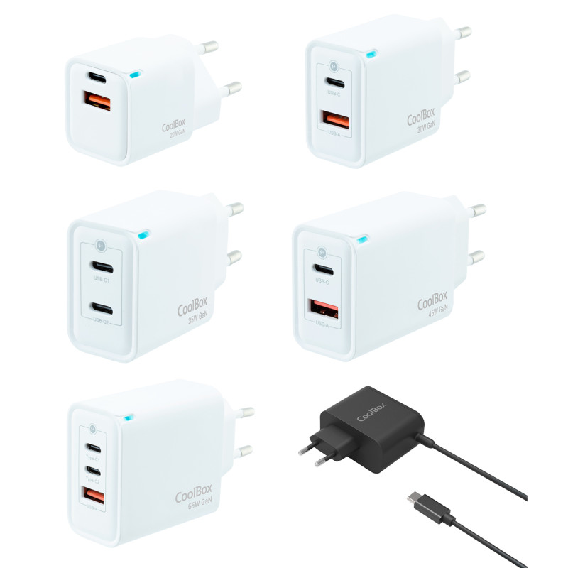 CoolBox COO-PACK-GAN PACK 18 CARGADORES GAN + EXPOSITOR, Interior
