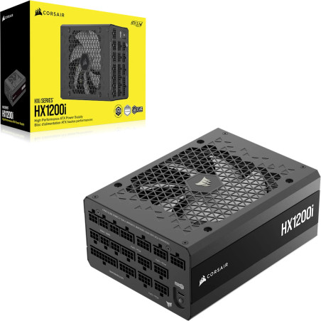 Corsair CP-9020307-EU HX1200, 1200 W, 100 - 240 V, 47 - 63 Hz, 15 - 7.5 A, 150 W, 1200 W