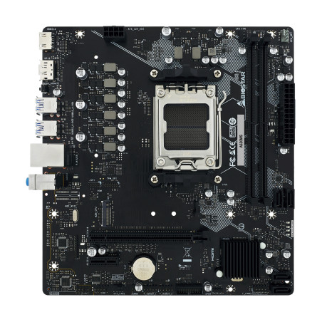 Biostar A620MS A620MS, AMD, Zócalo AM5, AMD Ryzen 7000 Series, AMD Ryzen 8000 Series, AMD Ryzen 9000 Series, DDR5-SDRAM, 128