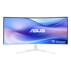 ASUS 90LM0AIT-B01M71 VU34WCIP-W, 86,4 cm (34"), 3440 x 1440 Pixeles, Wide Quad HD, 1 ms, Blanco