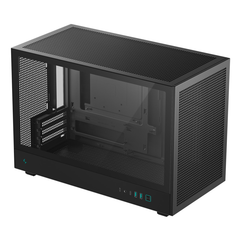 DeepCool R-CH260-BKNGM0-G-1 CH260, Micro Torre, PC, Negro, micro ATX, Mini-ATX, Mini-ITX, Acrilonitrilo butadieno estireno