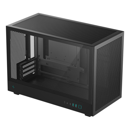 DeepCool R-CH260-BKNGM0-G-1 CH260, Micro Torre, PC, Negro, micro ATX, Mini-ATX, Mini-ITX, Acrilonitrilo butadieno estireno