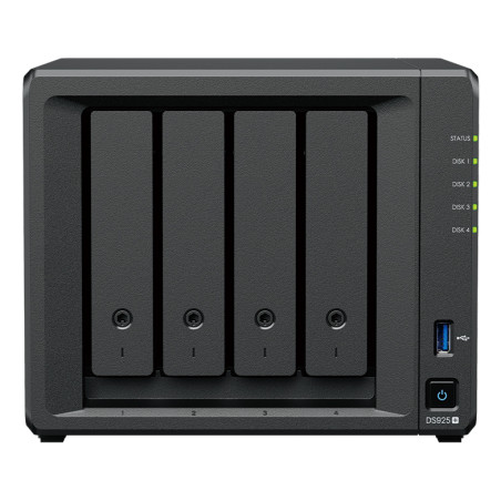 Synology DS925+ DiskStation DS925+, NAS, Ryzen Embedded, V1500B, 4 GB, DDR4, 0 TB