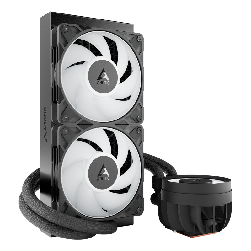 ARCTIC ACFRE00182A Liquid Freezer III Pro 240 A-RGB, Sistema de refrigeración líquida todo en uno, 12 cm, 131 m³/h, Negro,