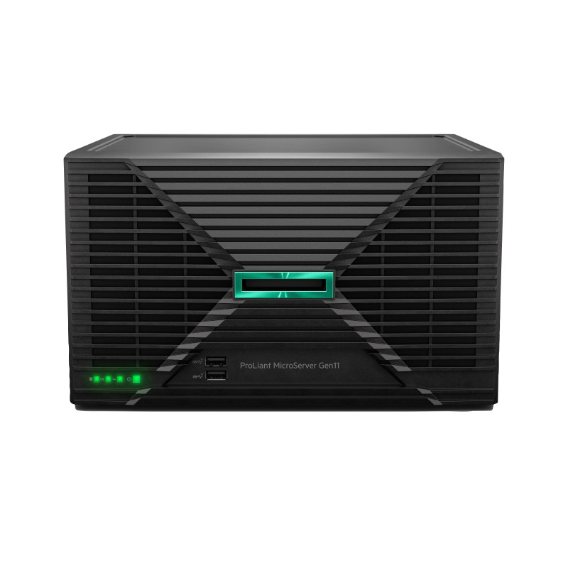 HPE P75207-425 ProLiant MicroServer Gen11 E-2434 4c 32GB-U 4LFF-NHP 2x4TB HDD 180W External PS EMEA Cmp Mod Svr, 3,4 GHz,