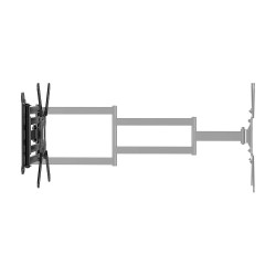 AISENS WT65TSLE-385 Soporte Eco Giratorio, Inclinable y Nivelable para Monitor/TV 35kg de 23"-65", Negro, 75 x 75 mm, 400 x 400 2