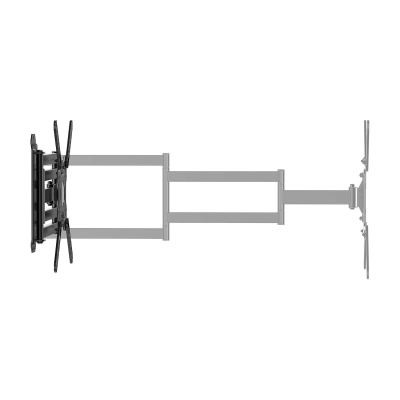 AISENS WT65TSLE-385 Soporte Eco Giratorio, Inclinable y Nivelable para Monitor/TV 35kg de 23"-65", Negro, 75 x 75 mm, 400 x 400