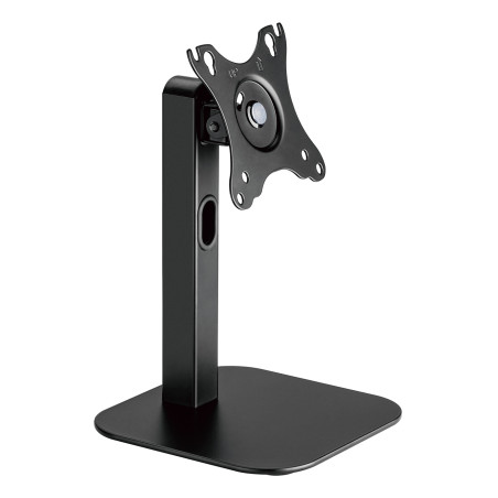 AISENS DT24TSR-371 Soporte de Mesa Eco Giratorio e Inclinable Para Monitor/POS 2.5kg de 10"-24", Negro, 75 x 75 mm, 100 x 100