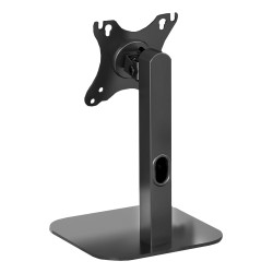AISENS DT24TSR-371 Soporte de Mesa Eco Giratorio e Inclinable Para Monitor/POS 2.5kg de 10"-24", Negro, 75 x 75 mm, 100 x 100 2