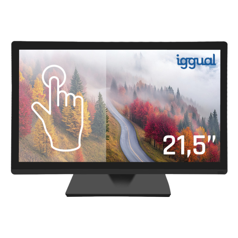 iggual IGG319840 Monitor táctil resistivo 21,5" 16:9 FHD, 54,6 cm (21.5"), 1920 x 1080 Pixeles, Full HD, 250 cd / m²,