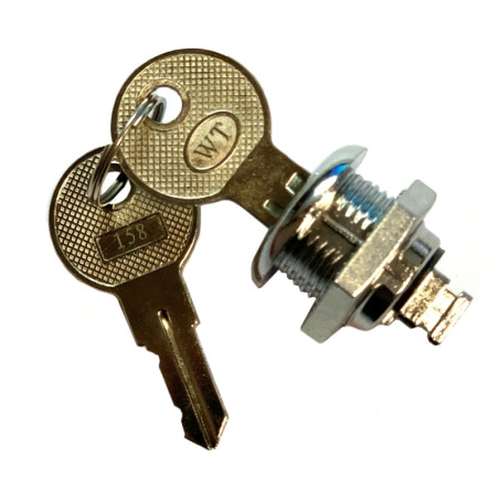 iggual IGG316962 Cerrojo + llaves cajones portamonedas IRON, Cerradura con llave, Plata, Metal, IRON-10, IRON-30, IRON-50, 50
