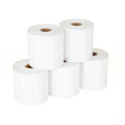 iggual IGG318911 Pack 5 rollos papel térmico sin BPA 57X57mm, 65 g/m², iggual, TP EASY 58, 57 mm, 5,7 cm, 1,3 cm